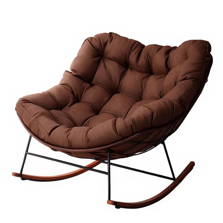 🛋️Nordic - style Soft Rocking Chair