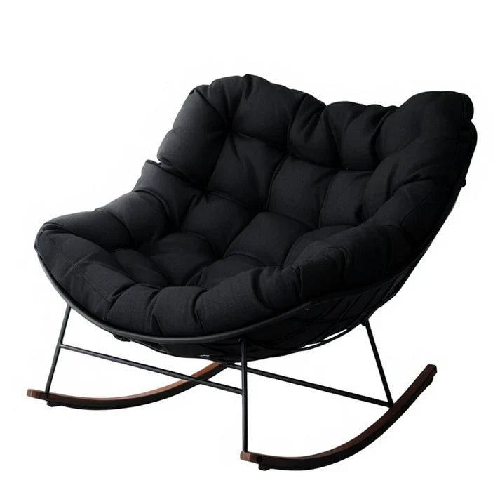 🛋️Nordic - style Soft Rocking Chair