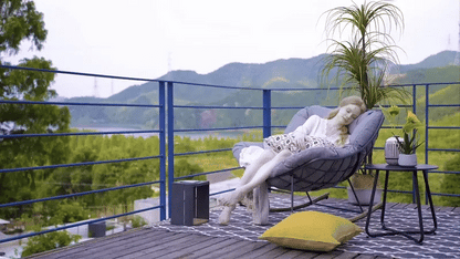 🛋️Nordic - style Soft Rocking Chair